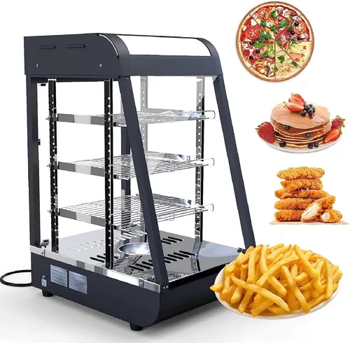 Vista 7 de Whalefall - Calentadores de alimentos de 3 niveles para encimera, 15 pulgadas, calor comercial para alimentos