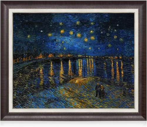 Vista 53 de Serie de pinturas de Vincent Van Gogh (favoritos). Reproducción de arte clásico de Van Gogh, impreso en lienzo, Algodón, Almond Blossom, 16x20
