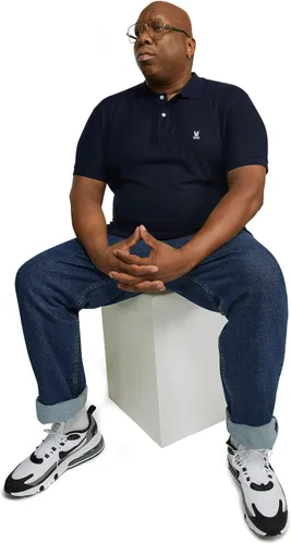 Vista 2 de Psycho Bunny Polo clásico grande y alto para hombre