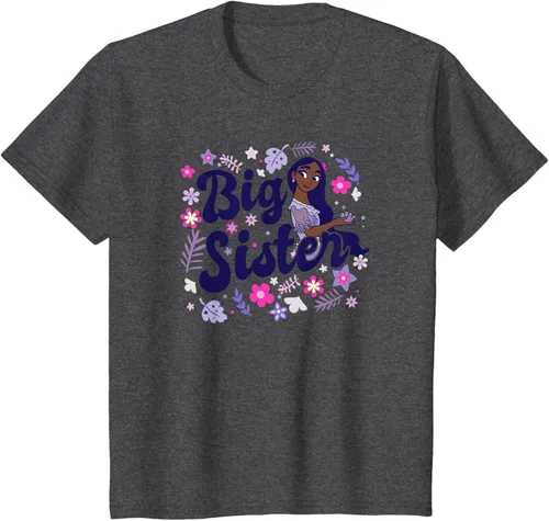 Vista 33 de Disney Encanto Isabela Madrigal Big Sister - Camiseta floral, gris, S Asfalto