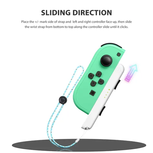 Vista 3 de D.Gruoiza Strap Compatible with Switch Joycon Straps, Replacement for Wrist Straps 4 Pack Support Adjustable Tightness (Black and White)