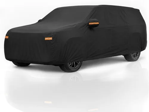 Vista 30 de X AUTOHAUX Funda de coche para Mini Cooper 2DR 2002-2021 210D-PU para exteriores, cubierta completa para todo tipo de clima, con cremallera