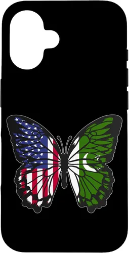 Vista 32 de Pakistani Roots USA Pakistan Mix Butterfly Pakistan Heritage Case for iPhone 17