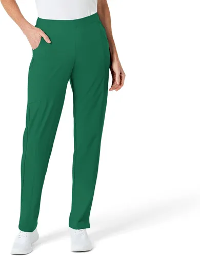 Vista 12 de WonderWink pantalones de cargo de frente plana para mujer Gris carbón jaspeado