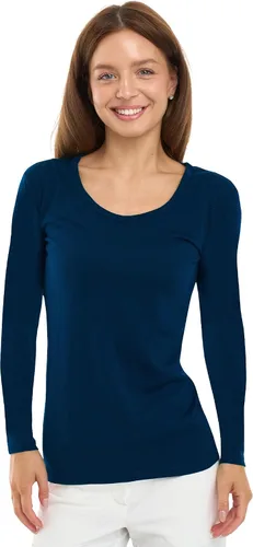 Vista 20 de 100% Merino Wool Base Layer Women - Thermal Merino Wool Shirt Women 190 morado oscuro