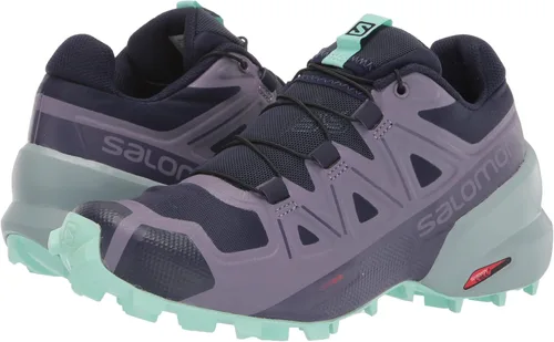 Vista 7 de Salomon Zapatillas de correr Speedcross 5 Trail para mujer, Azul Patchwork, B(M) US