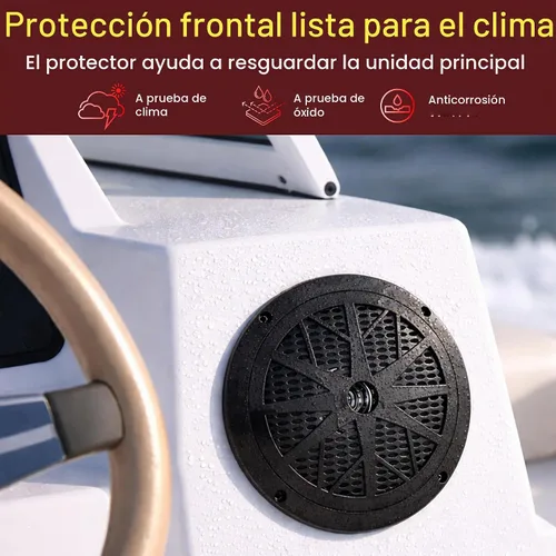 Vista 7 de Kit de receptor de unidad principal marina Pyle - Estéreo digital LCD en el tablero Bluetooth y micrófono integrados con sistema de radio AM FM