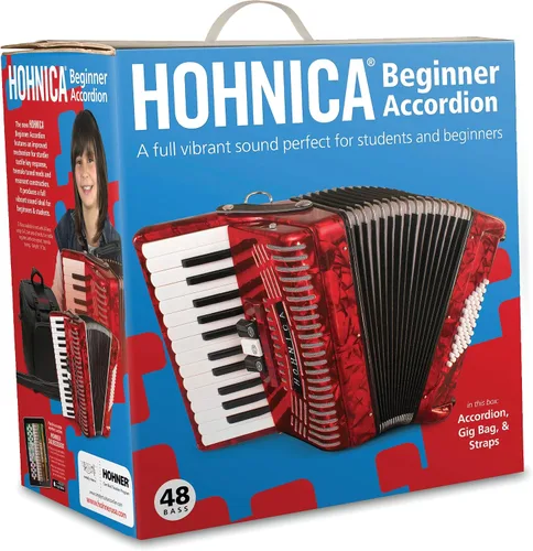 Vista 2 de Hohner Acordeones 1304-ROJO