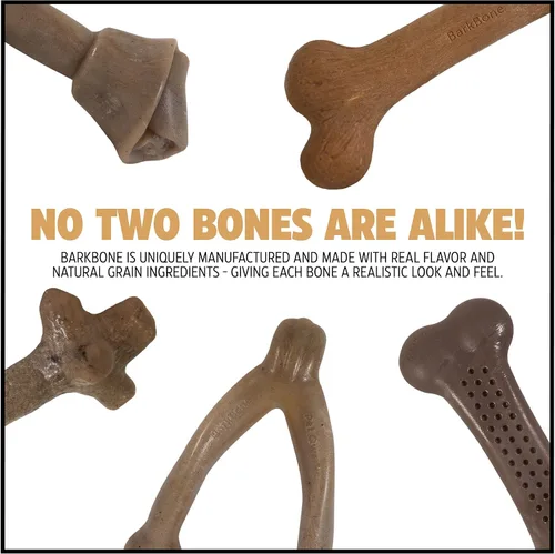 Vista 6 de Pet Qwerks Nylon Stick BarkBone - Juguetes duraderos para perros masticadores agresivos - Sabor menta - 6 pulgadas
