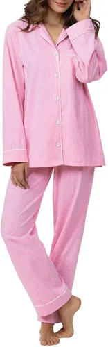 Vista 129 de PajamaGram Conjunto de pijama para mujer – Pijama para mujer, jersey novio, 100% algodón