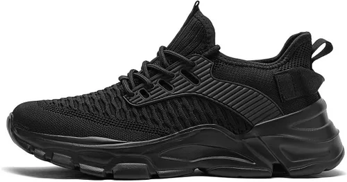Vista 2 de Zapatos deportivos para caminar para hombre, ligeros, transpirables, informales, suela suave, cómodos, para el trabajo, gimnasio, entrenamiento