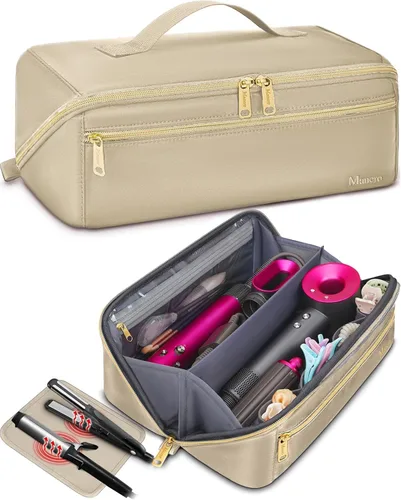 Vista 15 de Mancro Estuche de transporte para Shark FlexStyle, bolsa de viaje acolchada para herramientas para el cabello con alfombrilla resistente al calor