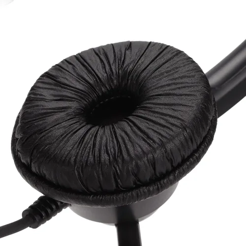 Vista 7 de Auriculares estéreo con cable de 0.138 in para centro de llamadas, auriculares de centro de llamadas con micrófono de cancelación de ruido