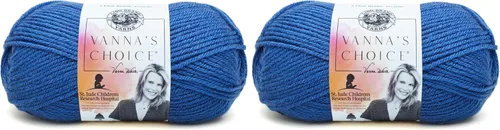 Vista 85 de Lion Brand Yarn (1 madeja) Hilo Vanna's Choice, mármol gris