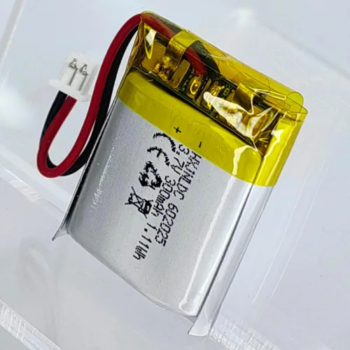 Vista 5 de DC 3.7V 300mAh 602025 Batería recargable de polímero de litio, adecuada para productos electrónicos de bricolaje 3.7-5V con reemplazo de batería