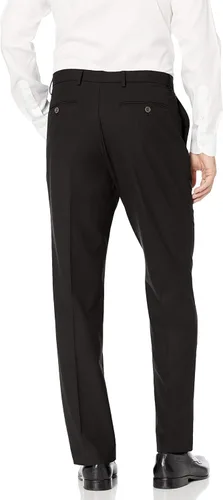 Vista 3 de Tienda Essentials Pantalón de vestir elástico para hombre con corte clásico, sin arrugas