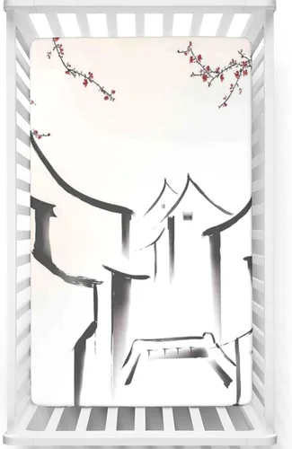 Vista 15 de Sábanas bajeras ajustables con temática de baloncesto, sábanas portátiles para cuna para niños pequeños, sábana de bebé para niños y niñas, 24 x 38