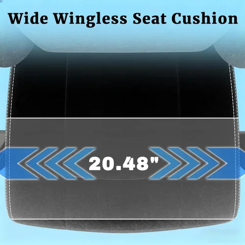 Vista 5 de Ergonomic Gaming Chair with Massage Lumbar Support and Footrest Height Adjustable Fabric Computer Chair with Pocket Spring Cushion for Video Game