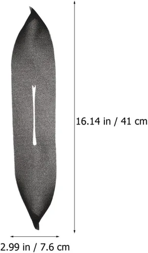 Vista 2 de Ipetboom 40 fundas negras para colgar espuma, agarres antideslizantes que protegen la ropa