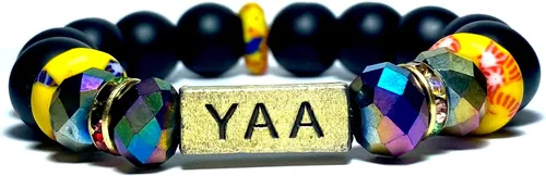 Vista 67 de Pulseras africanas tradicionales con nombre nacido en el día para mujeres de Ghana, materiales naturales, ajuste cómodo y holgado