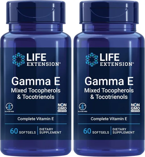 Vista 10 de Life Extension Gamma E Tocoferoles y Tocotrienoles Mezclados – Espectro Completo de Vitamina E, Protección Antioxidante – Sin GMO, Sin Gluten – 60
