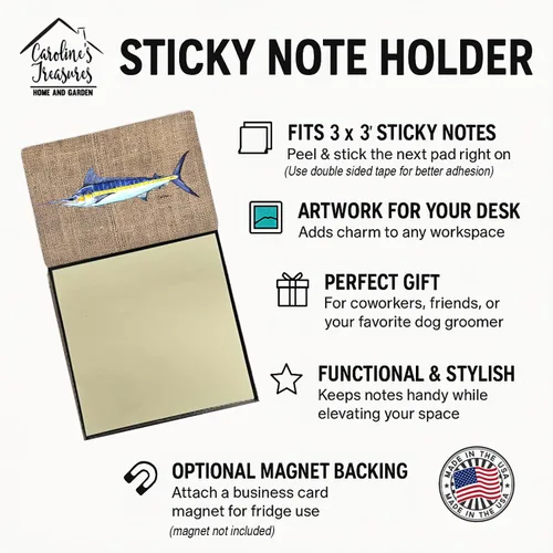 Vista 3 de Pescado - Marlin Sticky Note Holder