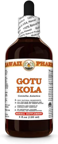 Vista 2 de Hawaii Pharm Extracto líquido Gotu Kola, 4 onzas líquidas, paquete de 15