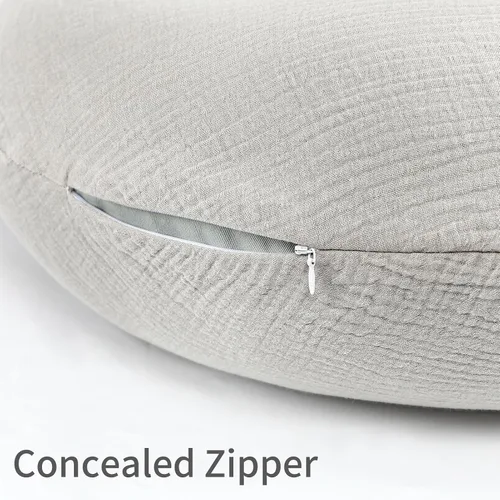 Vista 6 de SWESEN Funda de almohada de lactancia, funda extraíble suave para almohadas de lactancia, funda de almohada para bebés niños y niñas, cómoda