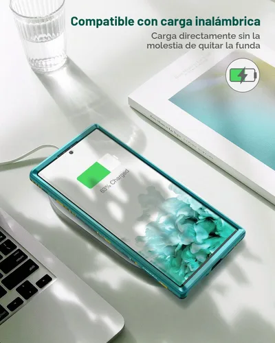 Vista 7 de SURITCH Funda para Samsung Galaxy S22 Ultra, Protector de Pantalla Integrado para Funda Samsung S22 Ultra 5G Protección de Cuerpo Completo