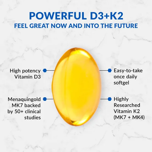 Vista 3 de BioTrust Sol Joy, Vitamina D3 K2 de alta potencia - Alta potencia (50 mcg)