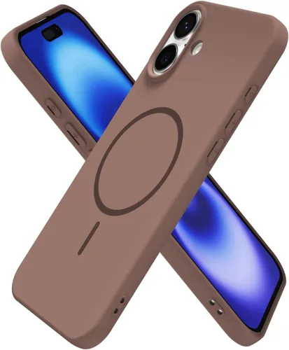 Vista 224 de Oakxco Funda de Silicona Mag Safe para iPhone 12 Pro Max, Funda Magnética Delgada y Fina Compatible con Carga Inalámbrica MagSafe, Bonita Funda