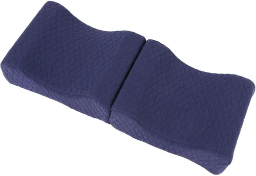Vista 4 de Almohada de rodilla de espuma viscoelástica para personas que duermen de lado, suave cojín ergonómico de elevación curva, alivio del dolor