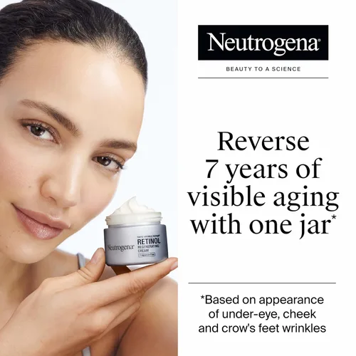Vista 2 de Neutrogena - Crema facial regeneradora de retinol y ácido hialurónico para reparación rápida de arrugas y crema hidratante para el cuello