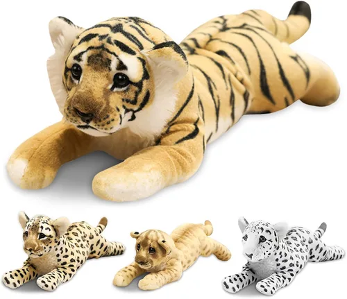 Vista 8 de León de Peluche Suave Grande León de Peluche de Felpa León Juguetes Animales de Safari León de Peluche Lindo Juguetes de Peluche de la Jungla