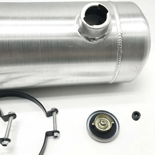 Vista 5 de JSD tanque de gas de 4 galones con llenado final de 8" x 20" de aluminio laminado con salida de llenado final de 1/4 NPT