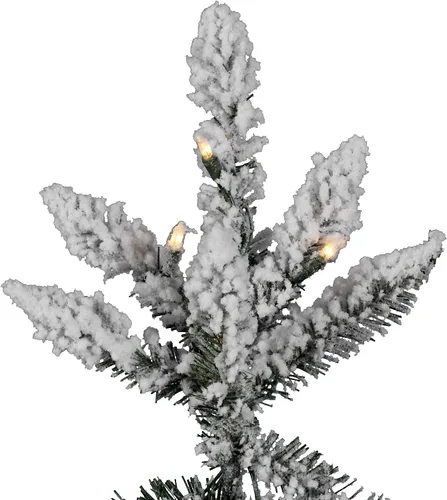 Vista 2 de Vickerman Árbol flocado de Utica con 492 puntas