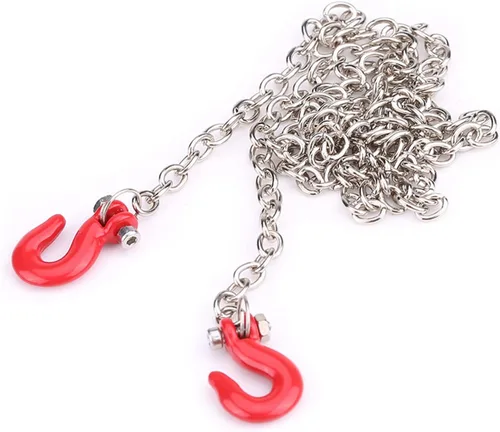 Vista 5 de Gancho de cadena a control remoto, mini gancho de remolque duradero para escala 1/10, accesorios de cadena de remolque de metal para entusiastas