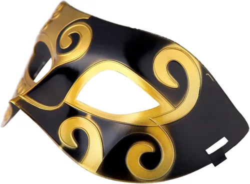 Vista 4 de Máscara unisex retro para mascarada, disfraz de Mardi Gras (paquete de 16)
