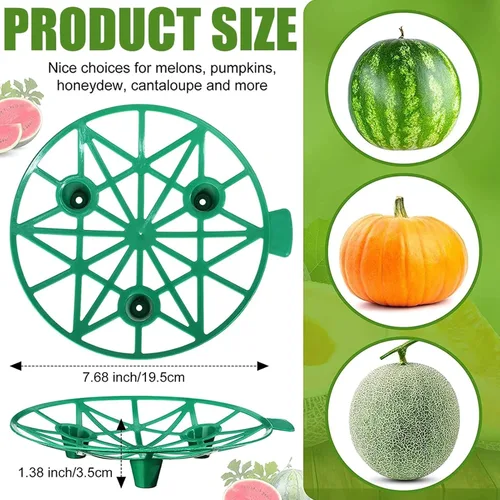 Vista 4 de Soporte de melón, calabaza, soporte de sandía, enrejado, calabaza o calabaza, soportes de plantas y verduras de jardín para melón, melón, calabazas