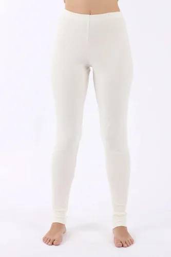 Vista 2 de Cottonique Leggings térmicos hipoalergénicos para mujer, hechos de 100% algodón orgánico