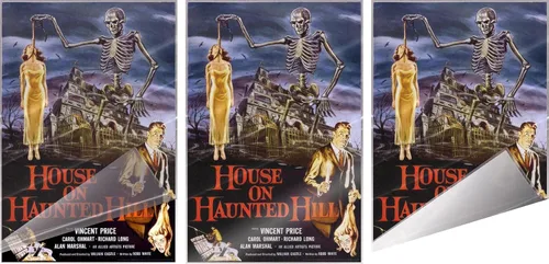 Vista 3 de House On Haunted Hill - Movie Poster (Vincent Price - Regular Style) (Size: 24" x 36") (Laminated Poster & Clear Hanger)