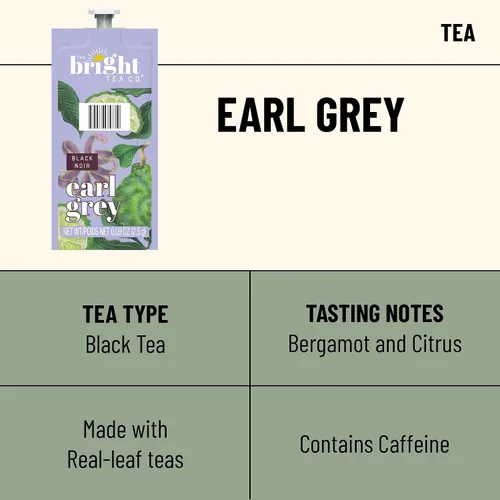 Vista 3 de THE BRIGHT TEA CO., Earl Grey Tea Freshpacks para MARS DRINKS FLAVIA Brewer, 20 paquetes