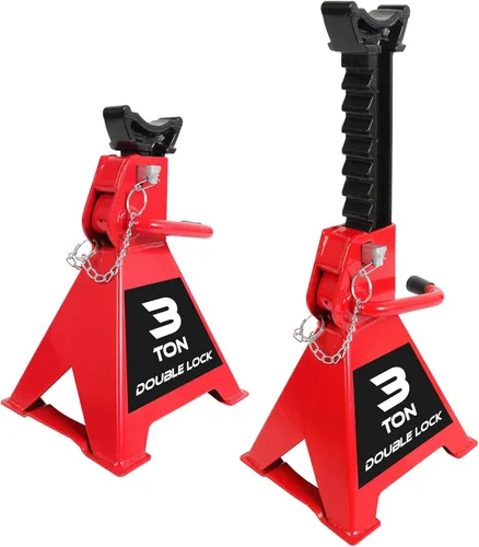 Vista 9 de BIG RED AT42002R Torin - Gatos de acero para auto, 2 toneladas (4,000 libras) de capacidad, rojo, 1 par