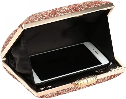 Vista 4 de YYW Bolso de noche para mujer, bolso de fiesta de boda y bolso de hombro
