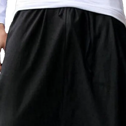 Vista 2 de JEShifangjiusu Pantalones de harén casuales para hombre, holgados, bohemios, hippie, con entrepierna caída, holgados, cintura elástica, pantalones