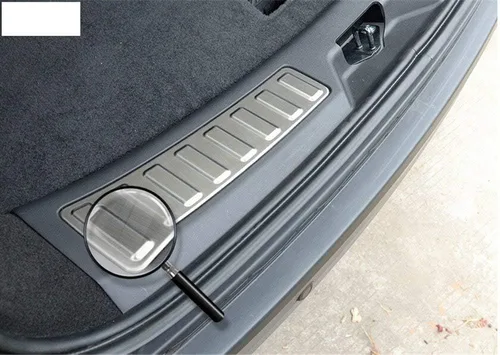 Vista 2 de YIWANG Protector de parachoques de acero inoxidable 304 para puerta trasera interior de automóvil, 2 piezas para Land Rover Discovery