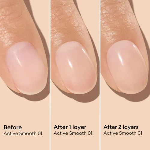 Vista 6 de Manucurist Active Smooth 01 Esmalte Corrector y Cuidado de Uñas - Esmalte de Uñas Nude 2 en 1: Fortalecedor y Crecimiento de Uñas - Sin Lámpara