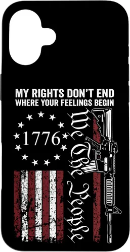 Vista 23 de My Rights Don't End Where Your Feelings Begin USA Gun Flag Case for iPhone 17