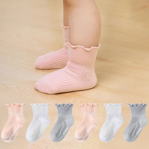 Vista 46 de Calcetines tobilleros antideslizantes para bebé, paquete de 12 para niños y niñas, calcetines de algodón para bebés Animal1