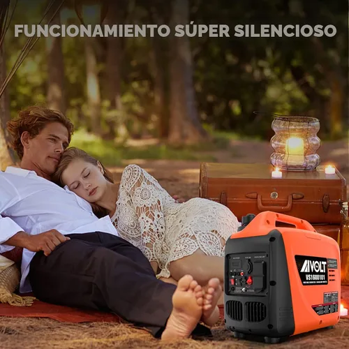 Vista 6 de AIVOLT Generador inversor súper silencioso de 1600 W, generador portátil de gas ultraligero para camping y uso doméstico, cumple con la EPA